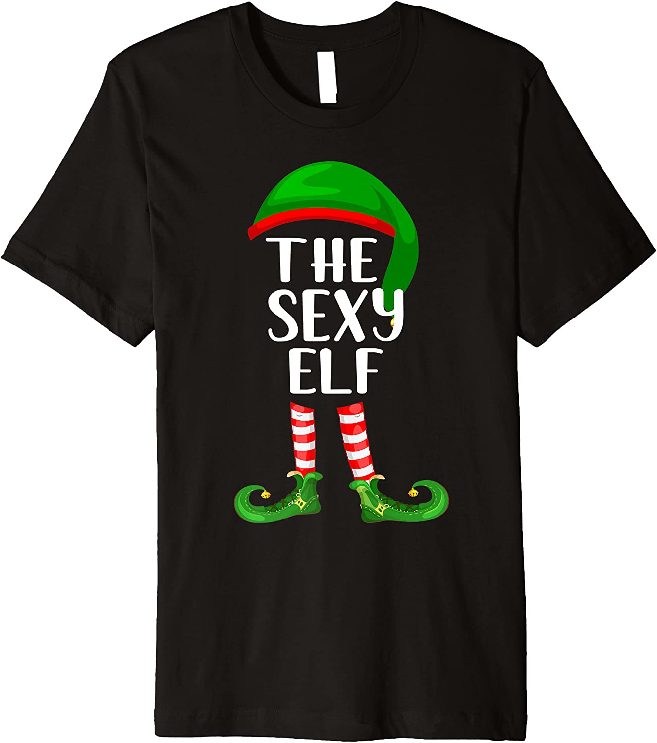 Price:$19.99 Family Group Christmas The Sexy Elf Premium T-Shirt : Clothing, Shoes & Jewelry