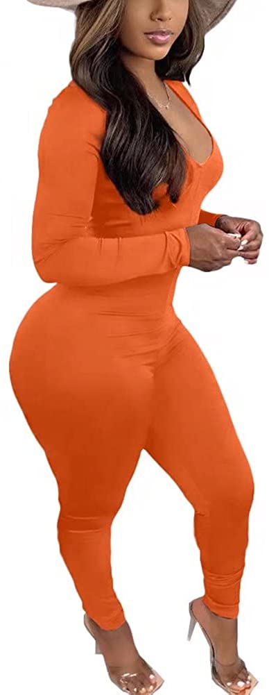 Price:$28.99 Bodycon Jumpsuits for Women Long Sleeve Solid Drawstring Cutout Ruched Detail Bodycon Long Jumpsuit Rompers S-2XL : Clothing, Shoes & Jewelry