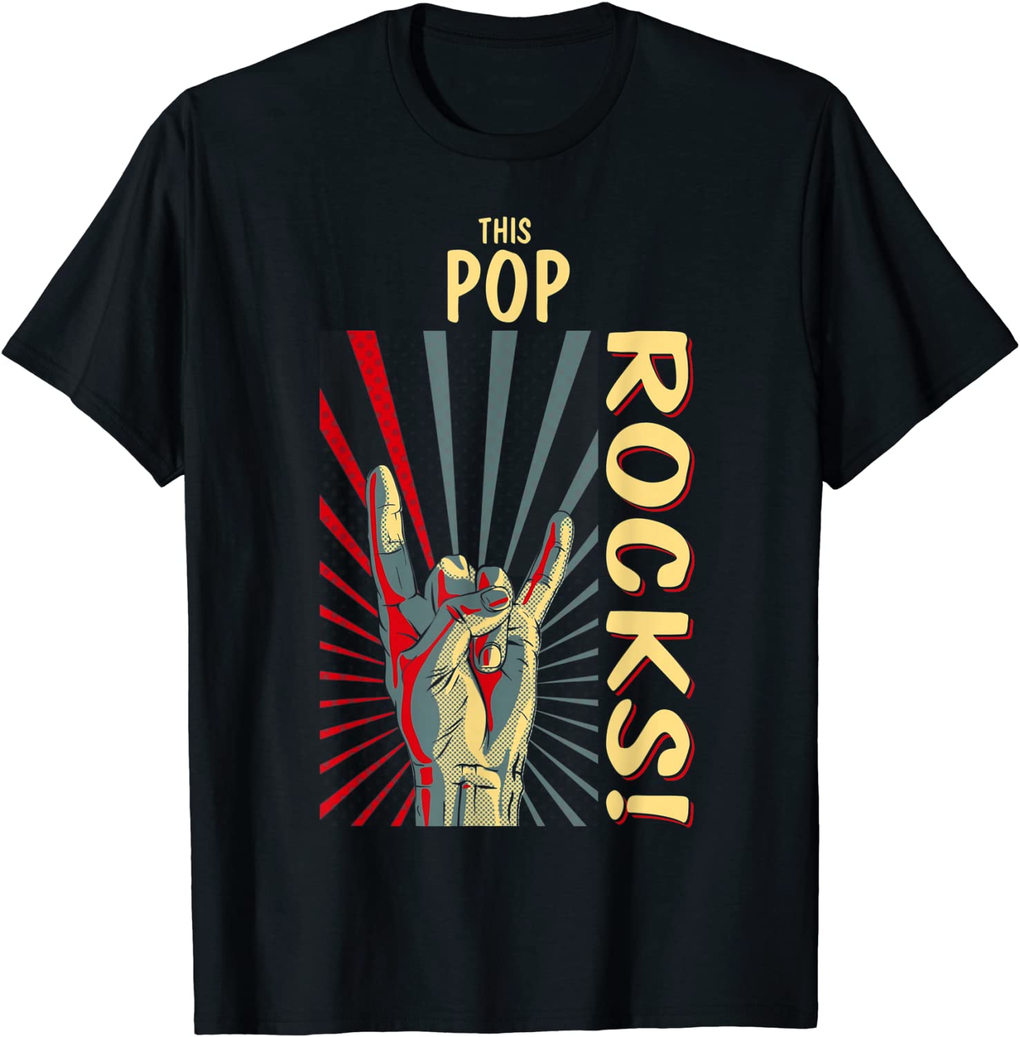 Price:$17.95 Pop Rocks Vintage Retro Concert 70s 80s T Shirt : Clothing, Shoes & Jewelry