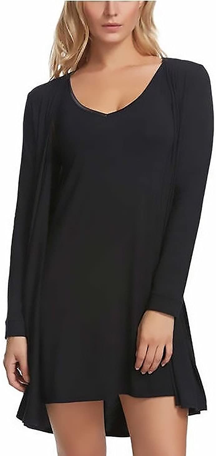 Price:$44.95 Modal Tank Chemise and Wrap - Women’s Loungewear, Posh Pajama Sets for Women - Lounge Set at Amazon Women’s Clothing store