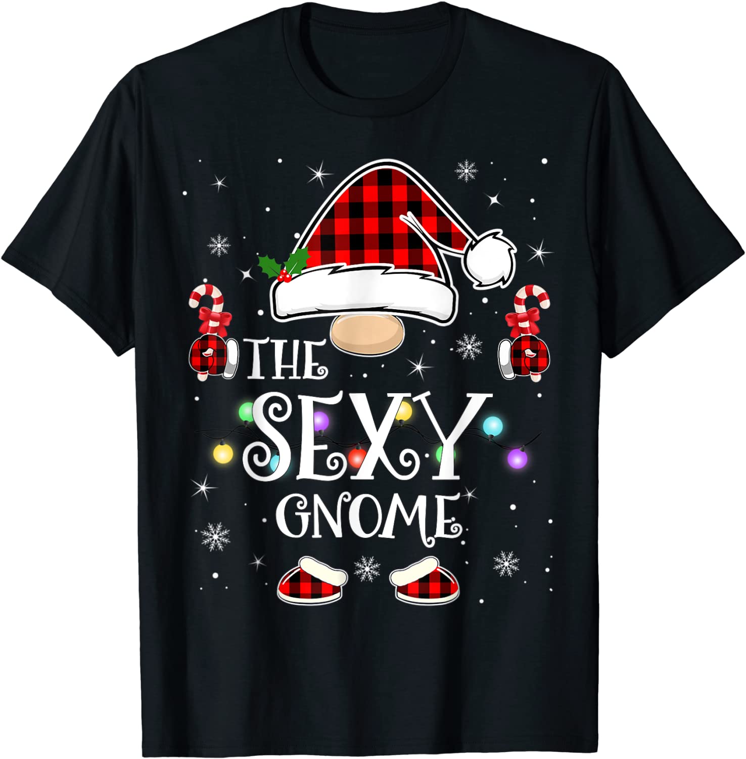 Price:$13.07 Gnome Buffalo Plaid Matching Family Christmas Pajama T-Shirt : Clothing, Shoes & Jewelry