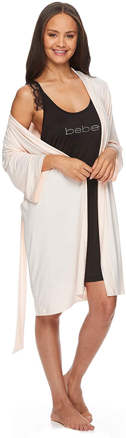Price:$21.79 Womens Nightgowns Lace Trim Chemise Lounge & Belted Wrap Pajama Robe Sleepwear Set : Clothing, Shoes & Jewelry