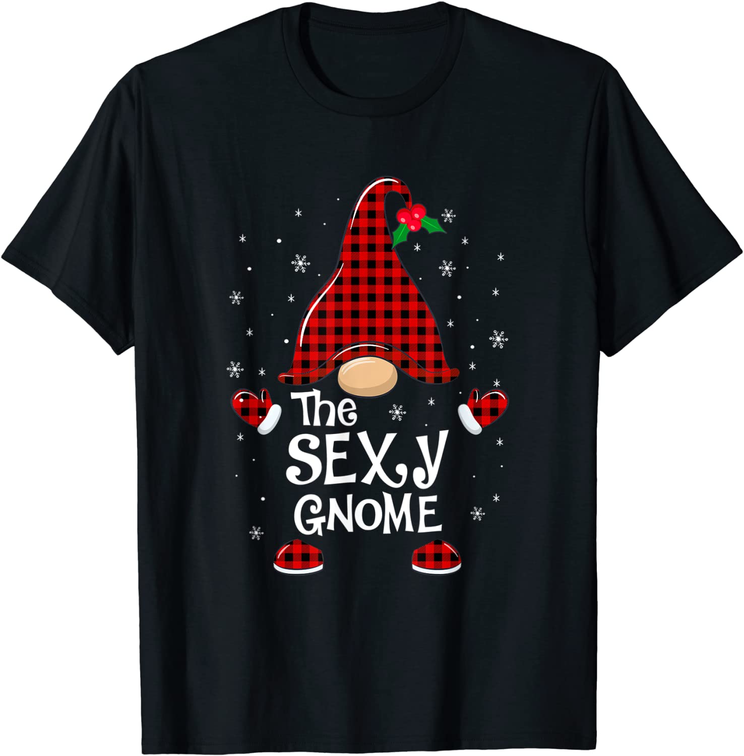 Price:$13.99 Gnome Buffalo Plaid Matching Christmas Pajama T-Shirt : Clothing, Shoes & Jewelry