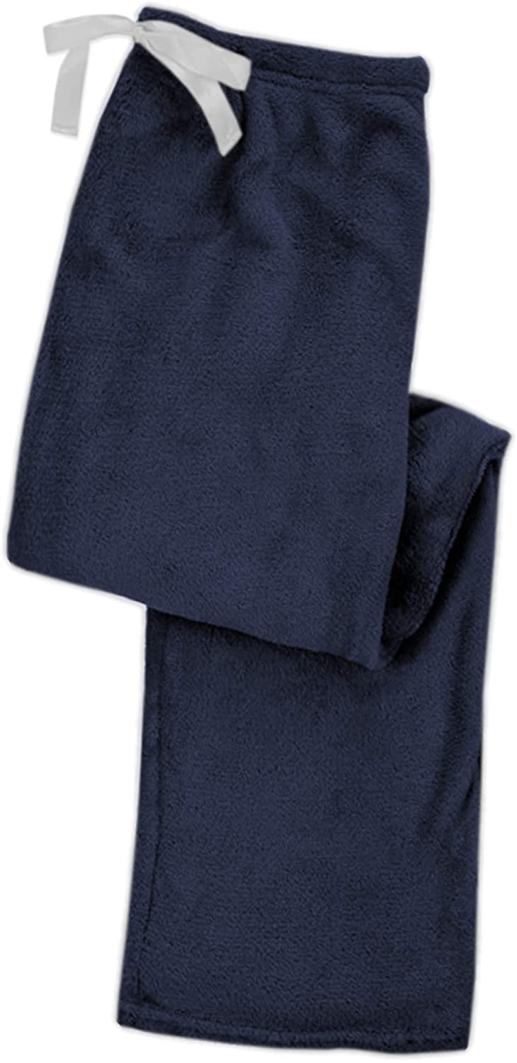 Price:$15.99 Basics Women's Super Cozy Fleece Pajama Bottom Lounge Pant/Warm Soft & Cozy Polar Fleece Lounge & Sleep PJ Pant at Amazon Women’s Clothing store
