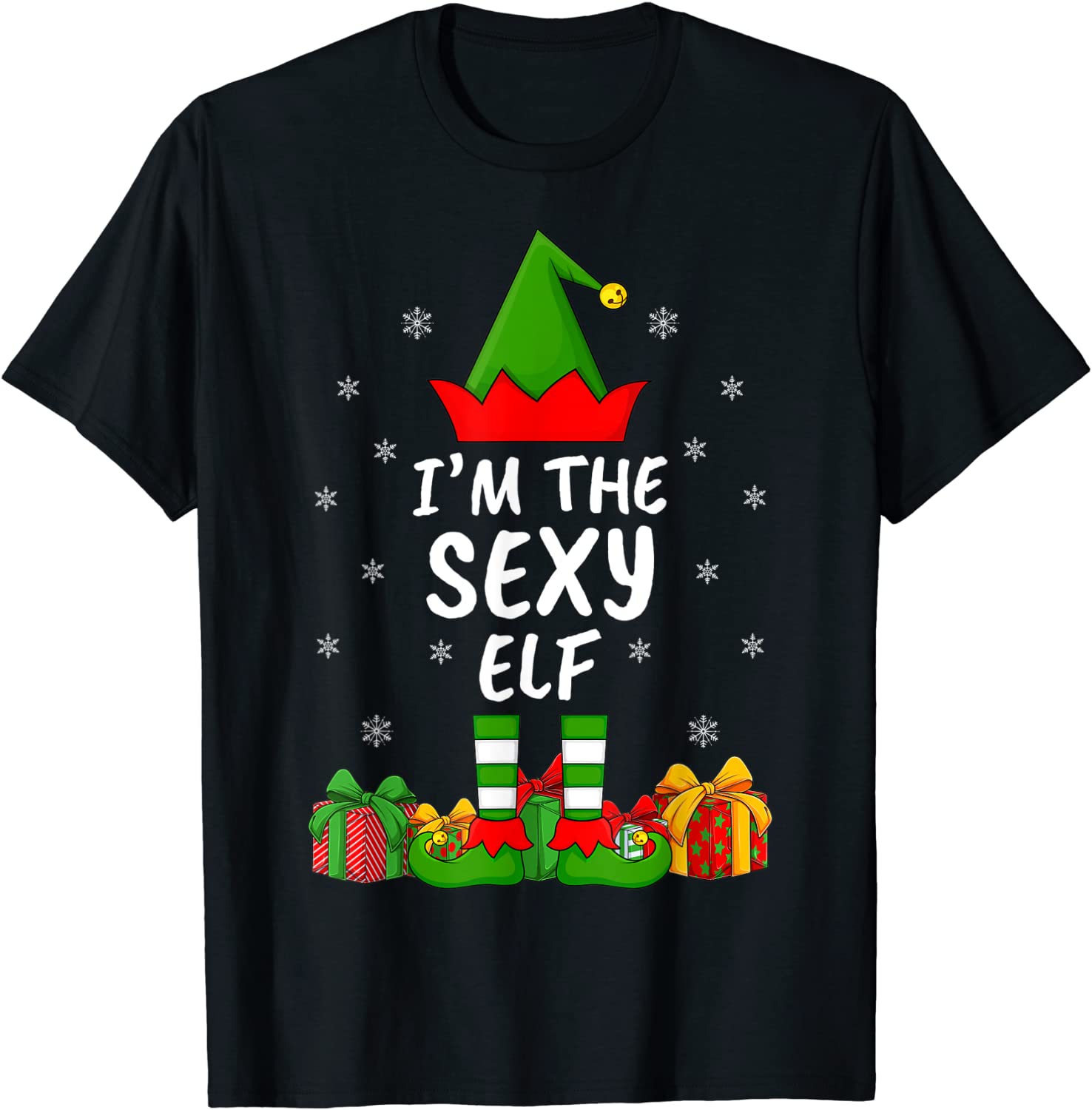Price:$15.99 Family Matching Funny I'm The Sexy Elf Christmas T-Shirt : Clothing, Shoes & Jewelry
