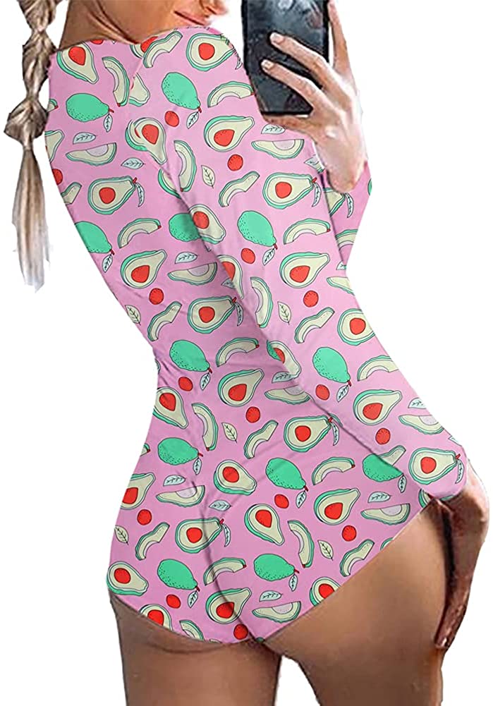 Price:$21.99 Womens Sexy Deep V Neck Onesie Rompers Pajamas Pj Loungewear Valentine's Day : Clothing, Shoes & Jewelry