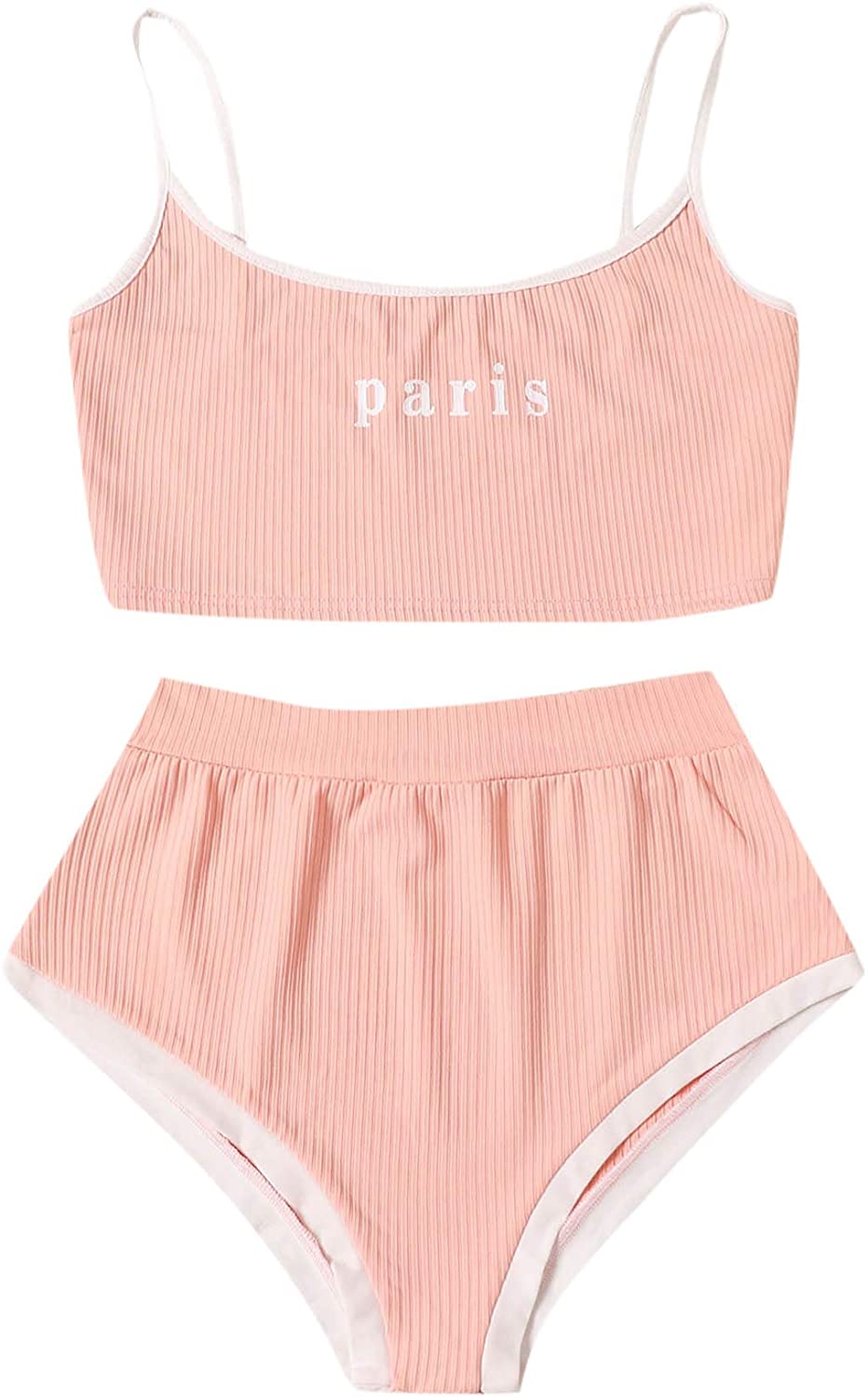 Price:$16.99 Women's Letter Graphic Nightwear Cami and Short Set Lingerie Two Piece at Amazon Women’s Clothing store