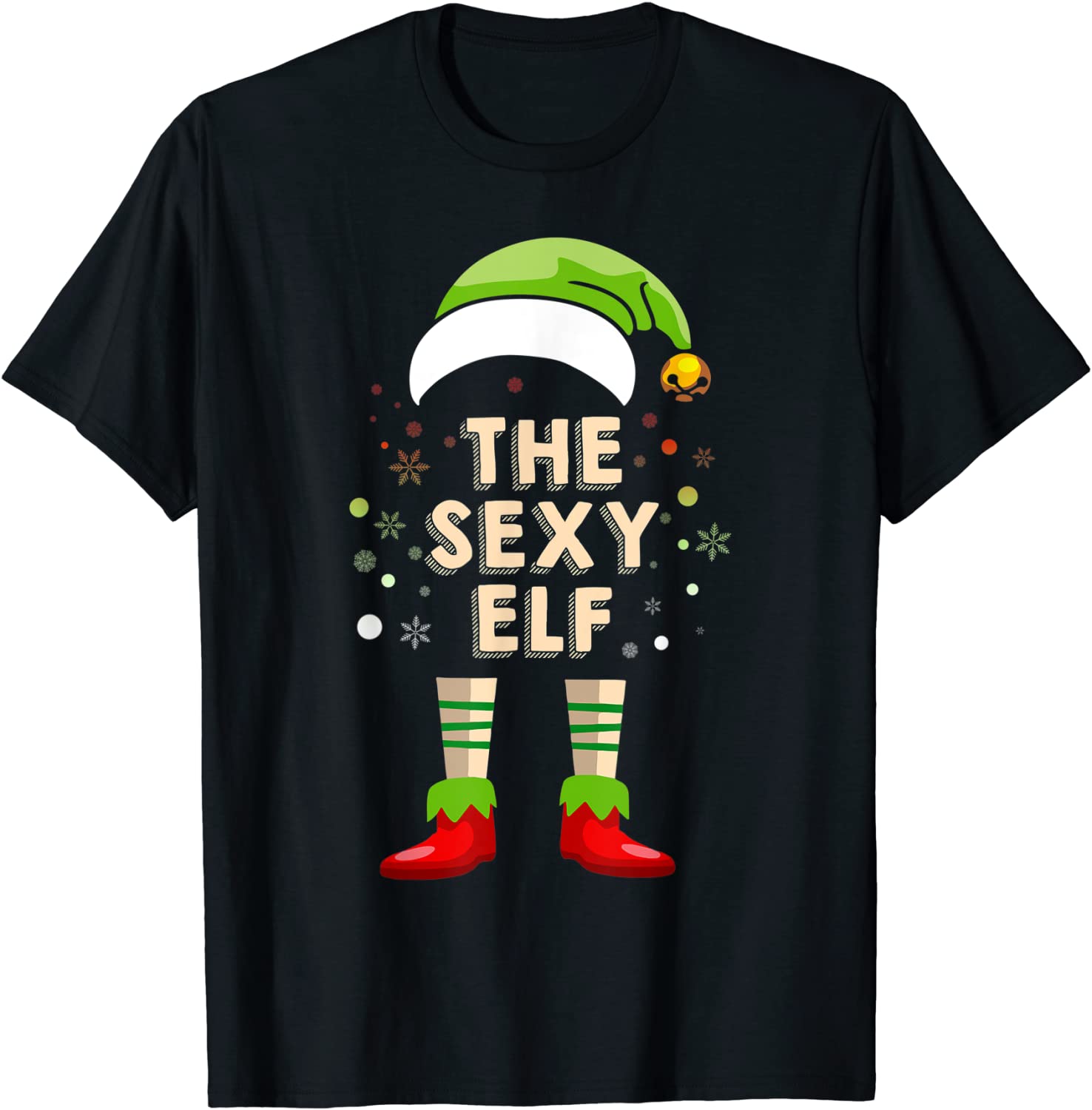 Price:$13.99 Family Group Christmas The Sexy Elf T-Shirt : Clothing, Shoes & Jewelry