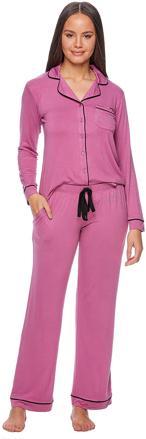 Price:$24.99 Womens Button Down Long Sleeve Shirt and Pajama Pants Lounge Sleep Set at Amazon Women’s Clothing store