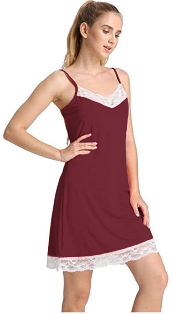 Price:$8.99 Sleeveless Short Nightdress Loose Sleepwear for Women at Amazon Women’s Clothing store