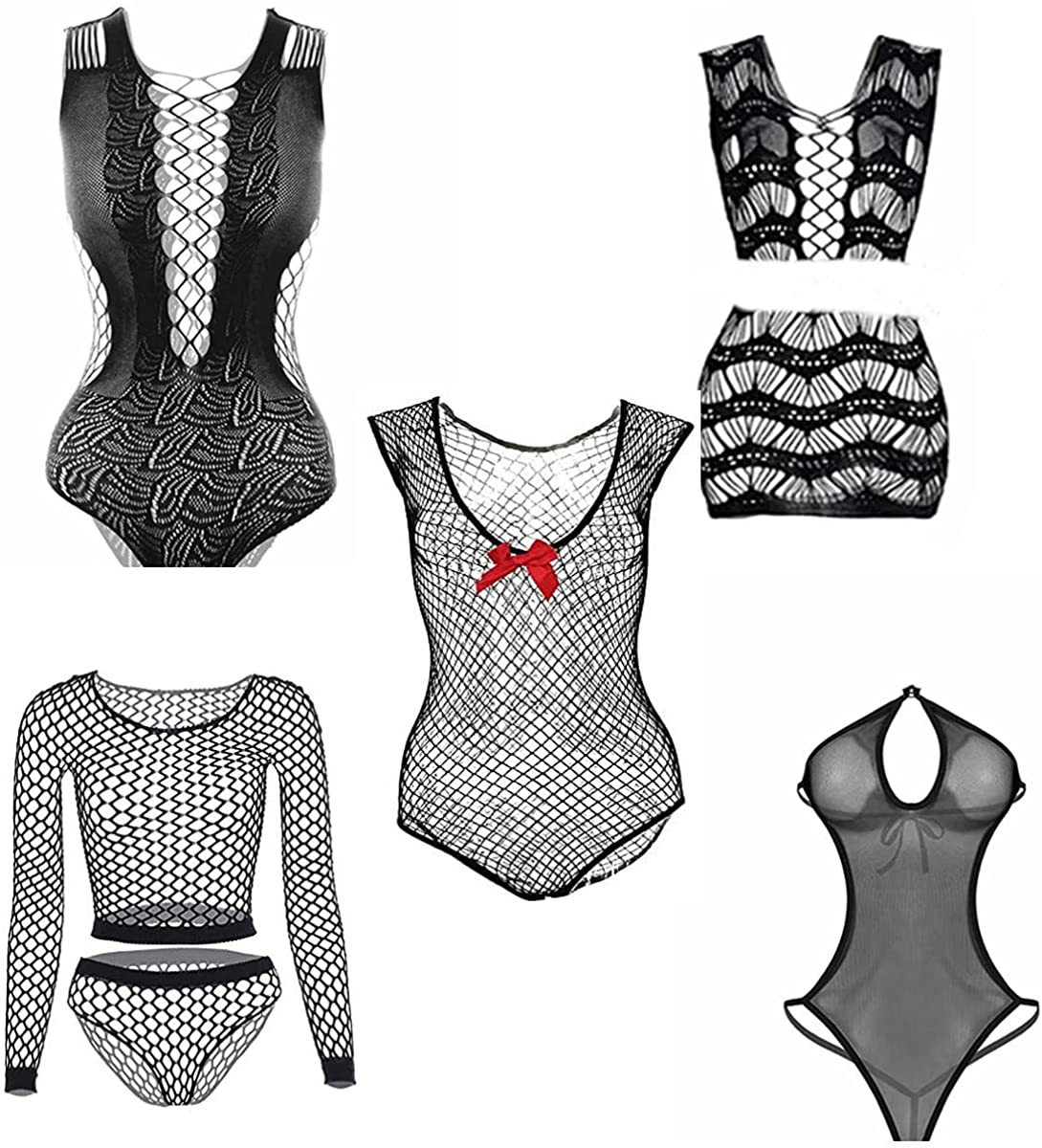 Price:$33.99 Teddy doll bodysuit, lace Fishnet Stockings, Stockings, one-piece bodysuit,Black stockings: Clothing, Shoes & Jewelry