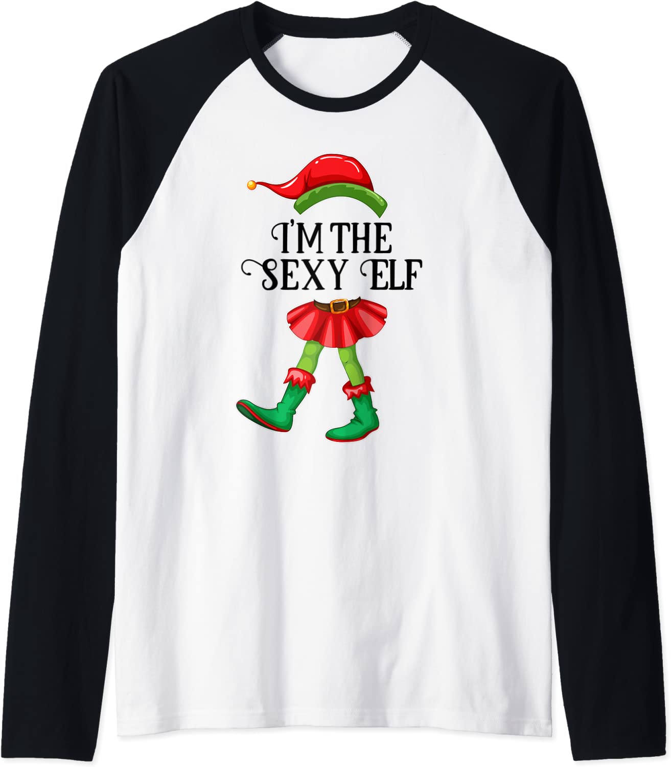 Price:$26.99 the Sexy Elf Matching Family Pajamas Christmas Gift Raglan Baseball Tee : Clothing, Shoes & Jewelry