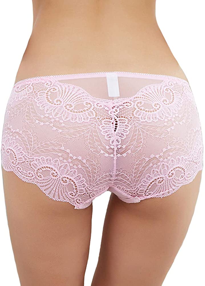 Price:$6.39 Sexy Lace Panties Cotton Hipster Briefs Women Lingerie at Amazon Women’s Clothing store
