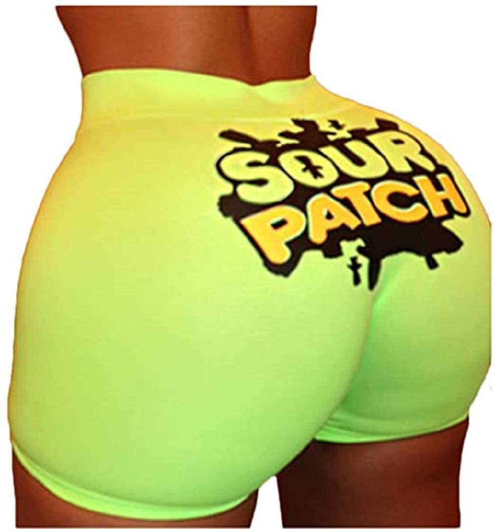 Price:$5.77 Sexy Women Letters Printed Shorts Clubwear Stretch Slim Fit Booty Bottoms Bodycon Summer at Amazon Women’s Clothing store