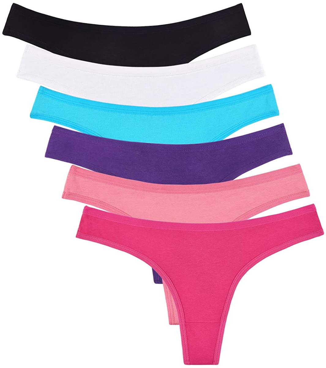 Price:$8.99 Pack Women's Cotton Thongs Breathable Bikini Panties Underwear : Clothing, Shoes & Jewelry