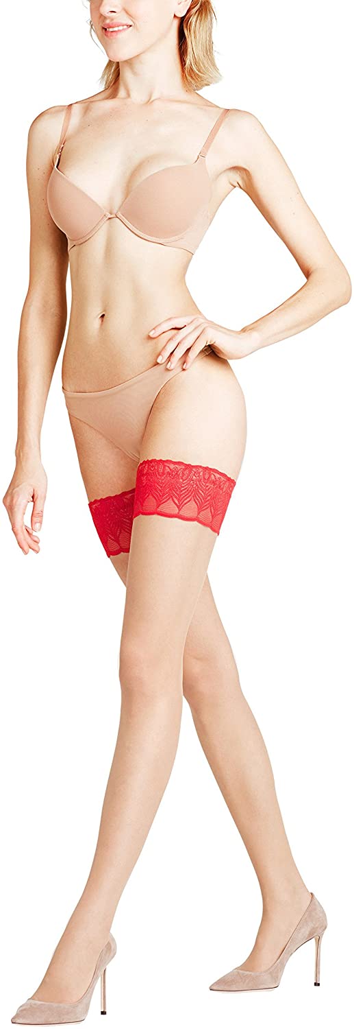 Price:$29.04 Womens Lunelle 8 DEN Stay-Ups - Ultra-Sheer, In 2 shades of Tan/Nude, S to L, 1 Pair at Amazon Women’s Clothing store
