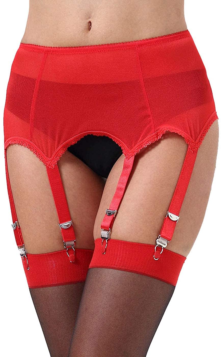 Price:$14.88 Garter Belt/Sexy Lace Suspender Belt with Six Straps Metal Clip for Women's Stockings/Lingerie (Garter Belt Sold Only) : Clothing, Shoes & Jewelry