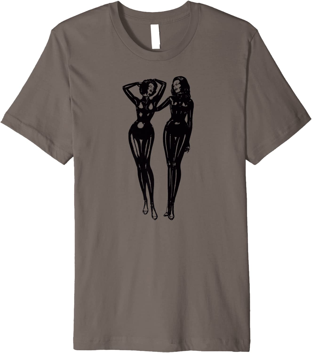Price:$19.99 Leather Fetish Domination Kink Retro BDSM Sexy Catsuit Premium T-Shirt : Clothing, Shoes & Jewelry