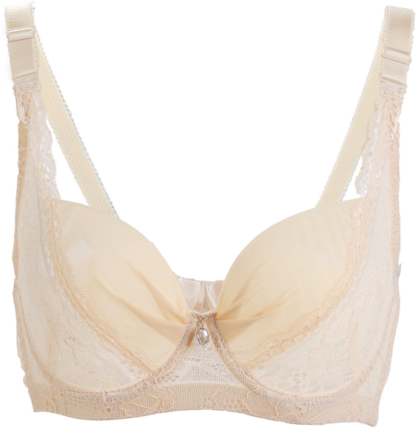 Price:$10.99 Women Sexy Lace Breathable Underwire Plus Size Bra Sheer Bralette at Amazon Women’s Clothing store