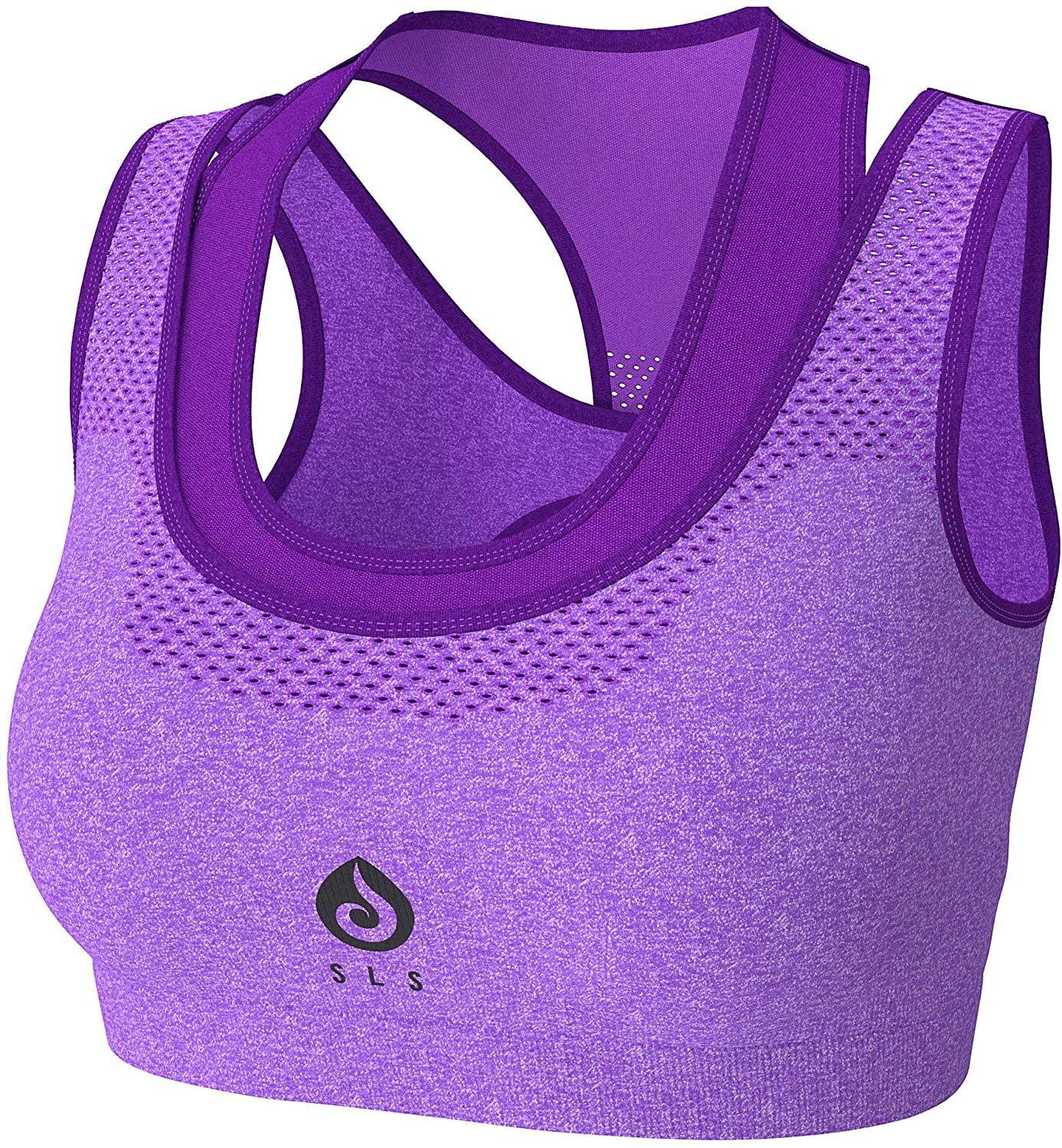 Price:$17.99 Sports Bras for Women - Padded Support Yoga Top - High Impact Bust Fit at Amazon Women’s Clothing store