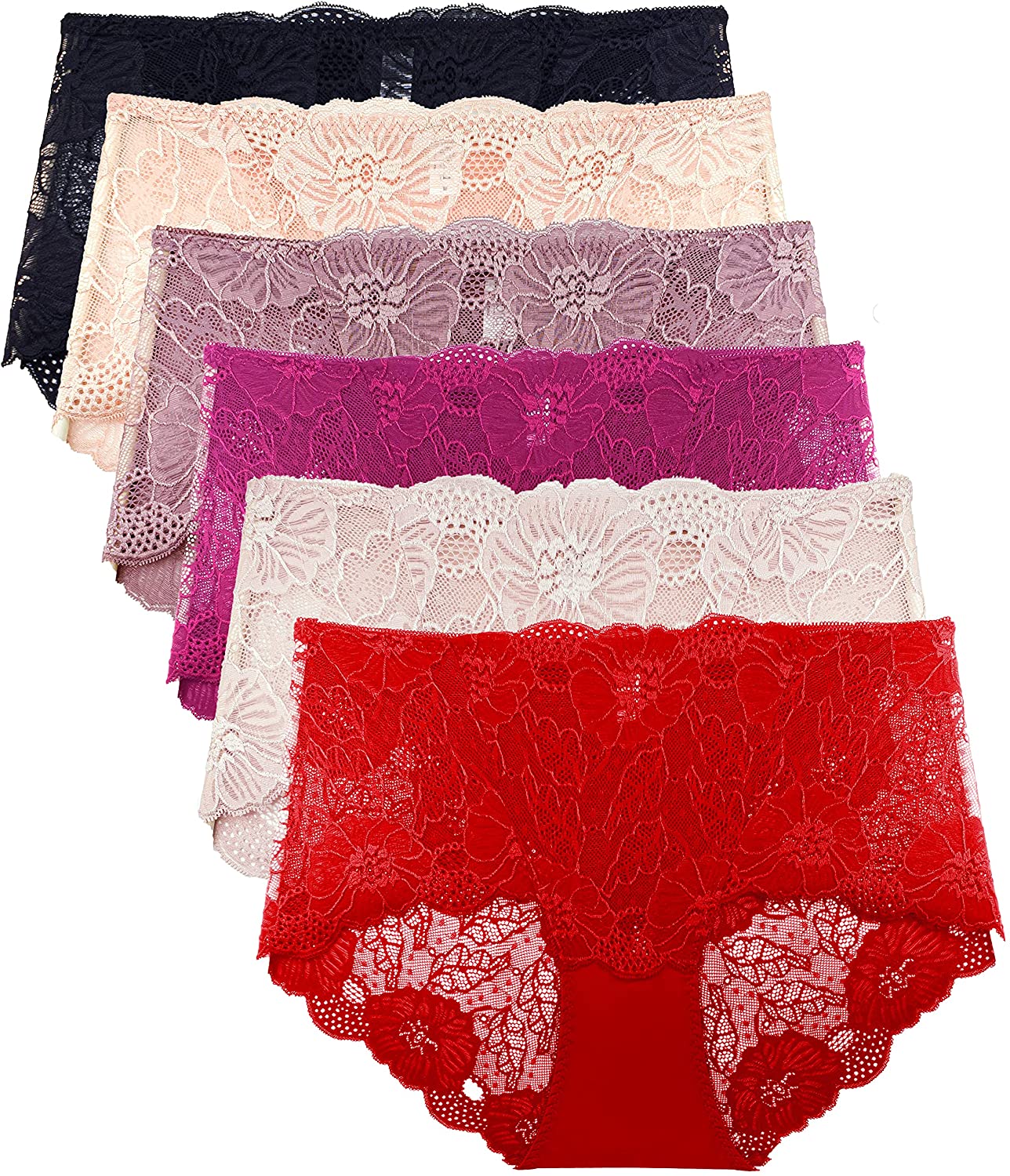 Price:$22.99 Panties for Women Retro Boyshort Underwear Small to Plus Size 6 Pack at Amazon Women’s Clothing store