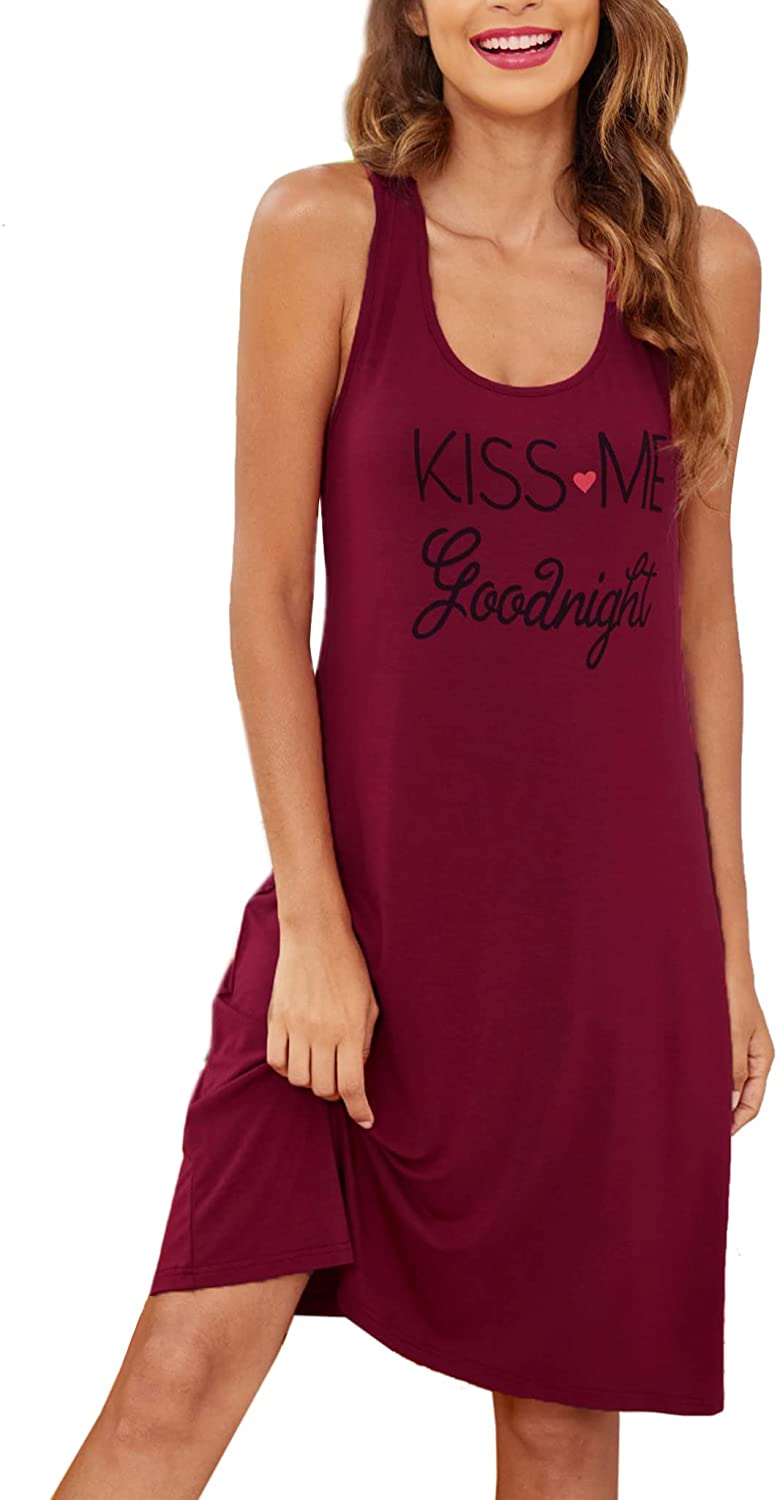 Price:$17.99 Sleepwear for Women Tank Nightgown Chemise Racerback Sleeveless Night Dress : Clothing, Shoes & Jewelry