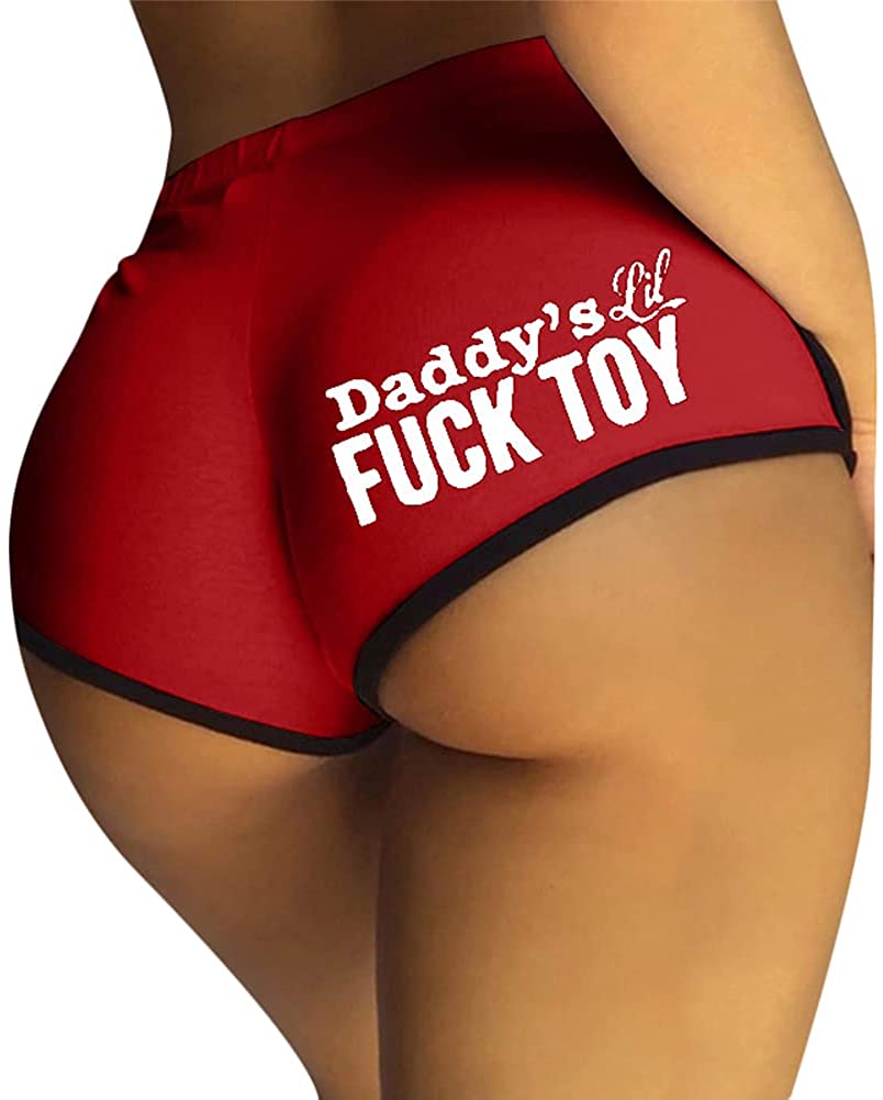 Price:$13.90 Yoga Booty Shorts Sexy Printed Dance Sport Workout Hot Pants Plus Size Lounge Wear Briefs at Amazon Women’s Clothing store