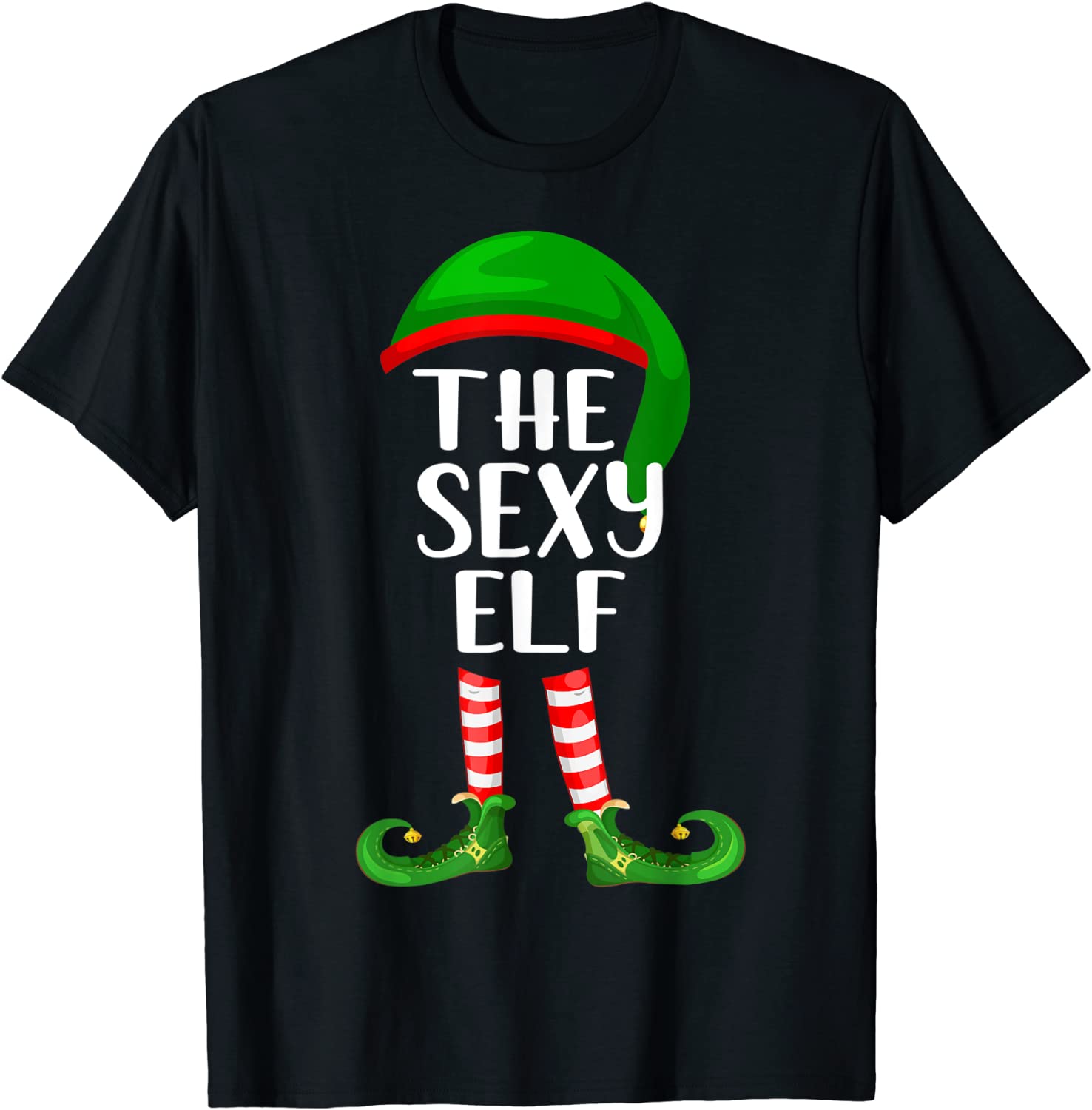 Price:$15.99 Family Group Christmas The Sexy Elf T-Shirt : Clothing, Shoes & Jewelry