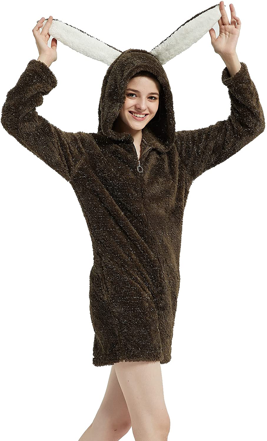 Price:$17.99 Bunny Onesie Costume Ault Women Bear Novelty OnePiece Pajamas Fox Jumpsuit Romper : Clothing, Shoes & Jewelry