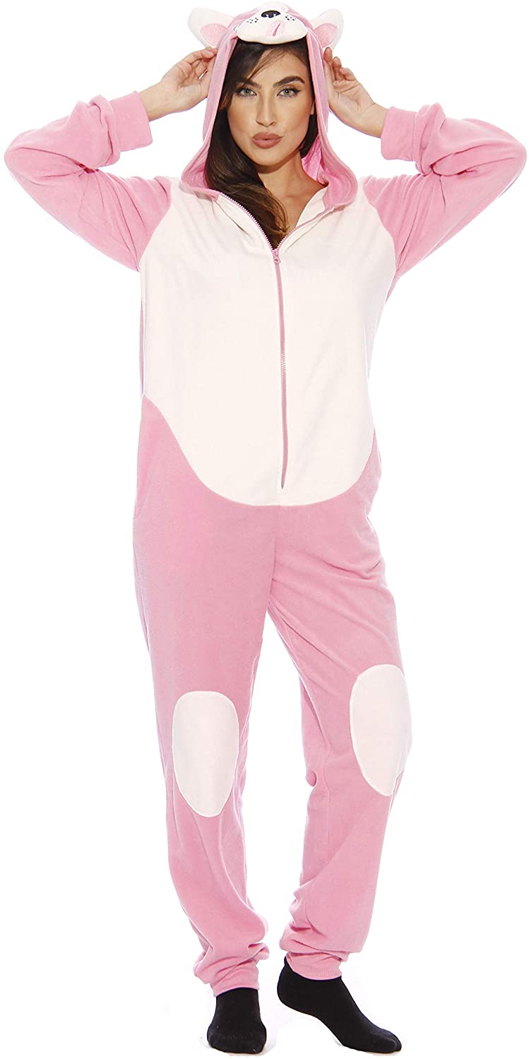 Price:$29.99 Love Pink Pug Adult Onesie Pajamas : Clothing, Shoes & Jewelry