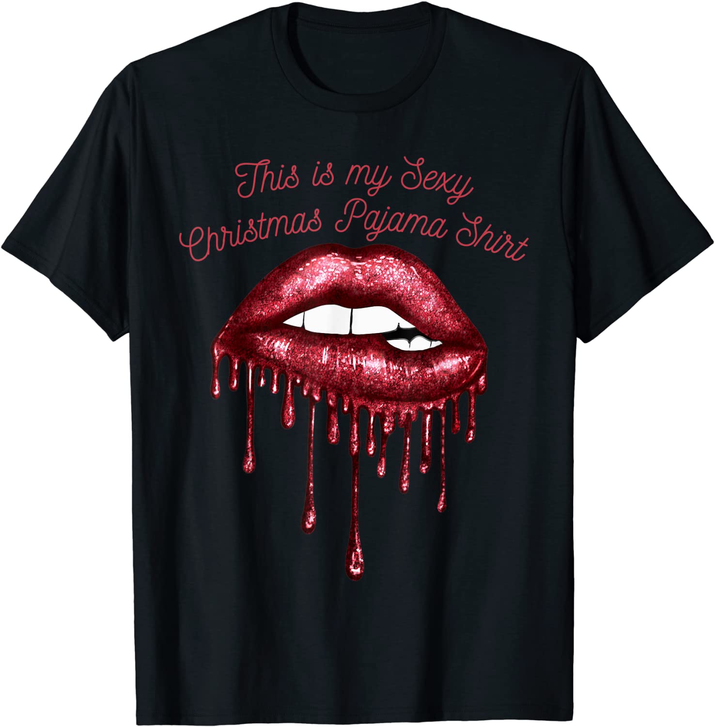 Price:$19.99 is My Sext Christmas Pajama Top T-Shirt : Clothing, Shoes & Jewelry