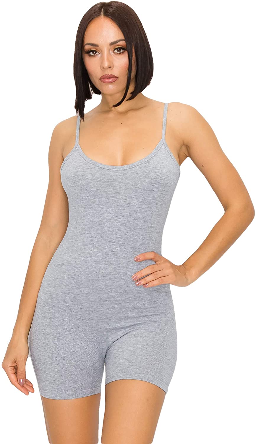Price:$12.94 TWO Women's Casual Romper - Spaghetti Strap Sleeveless Bodycon Tight Shorts Jumpsuit Tank One Piece Playsuit : Clothing, Shoes & Jewelry