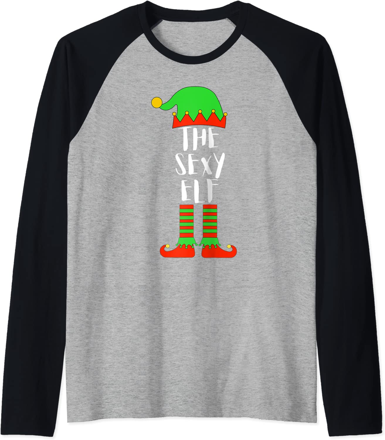 Price:$23.99 Sexy Elf Matching Family Group Christmas Party Pajama Raglan Baseball Tee : Clothing, Shoes & Jewelry