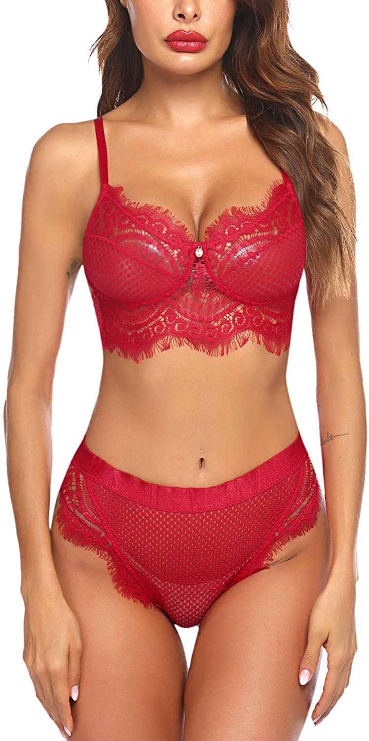 Price:$9.99 2 Piece Lace Babydoll at Amazon Women’s Clothing store