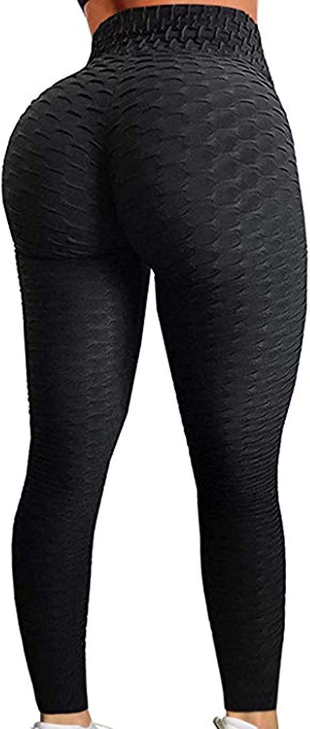 Price:$8.99 High Waist Scrunch Butt Lifting Leggings for Women Tummy Control Yoga Capri Pants Anti Cellulite Workout Booty Tights : Clothing, Shoes & Jewelry