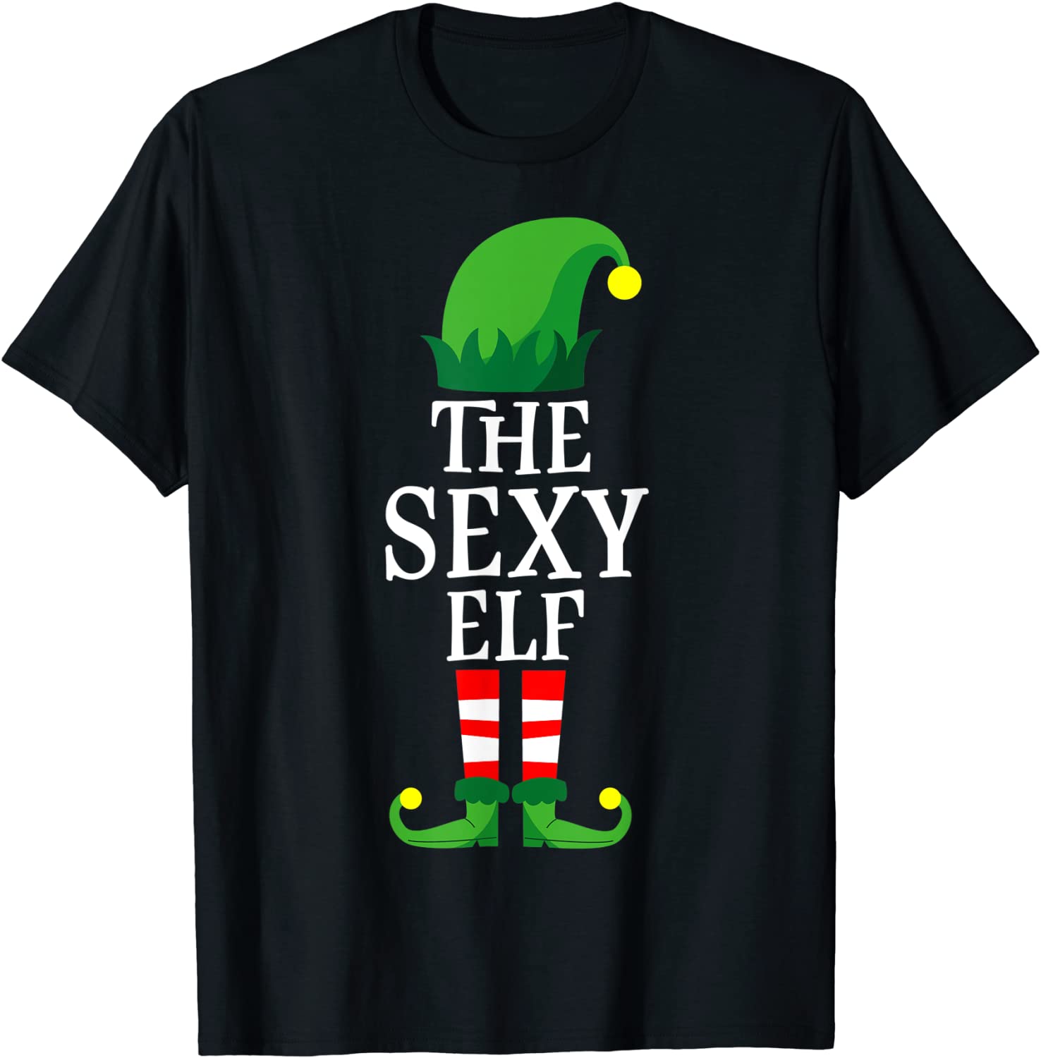 Price:$16.99 Elf Men Women Apparel, Funny Christmas Family Matching T-Shirt : Clothing, Shoes & Jewelry