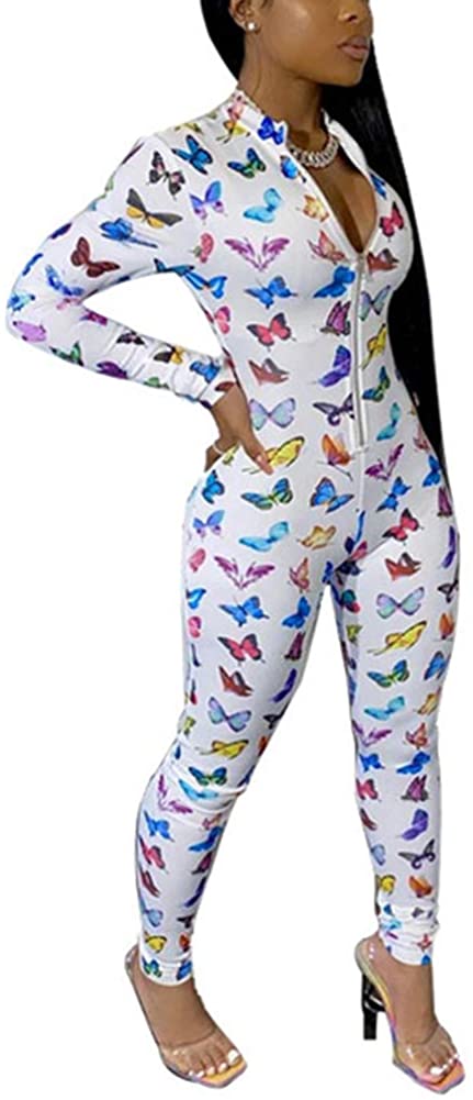 Price:$12.59 Women Sexy Onesies Deep V Neck Long Sleeve Pajamas Bodysuit Romper Jumpsuit Sleepwear onies pjs Clubwear : Clothing, Shoes & Jewelry
