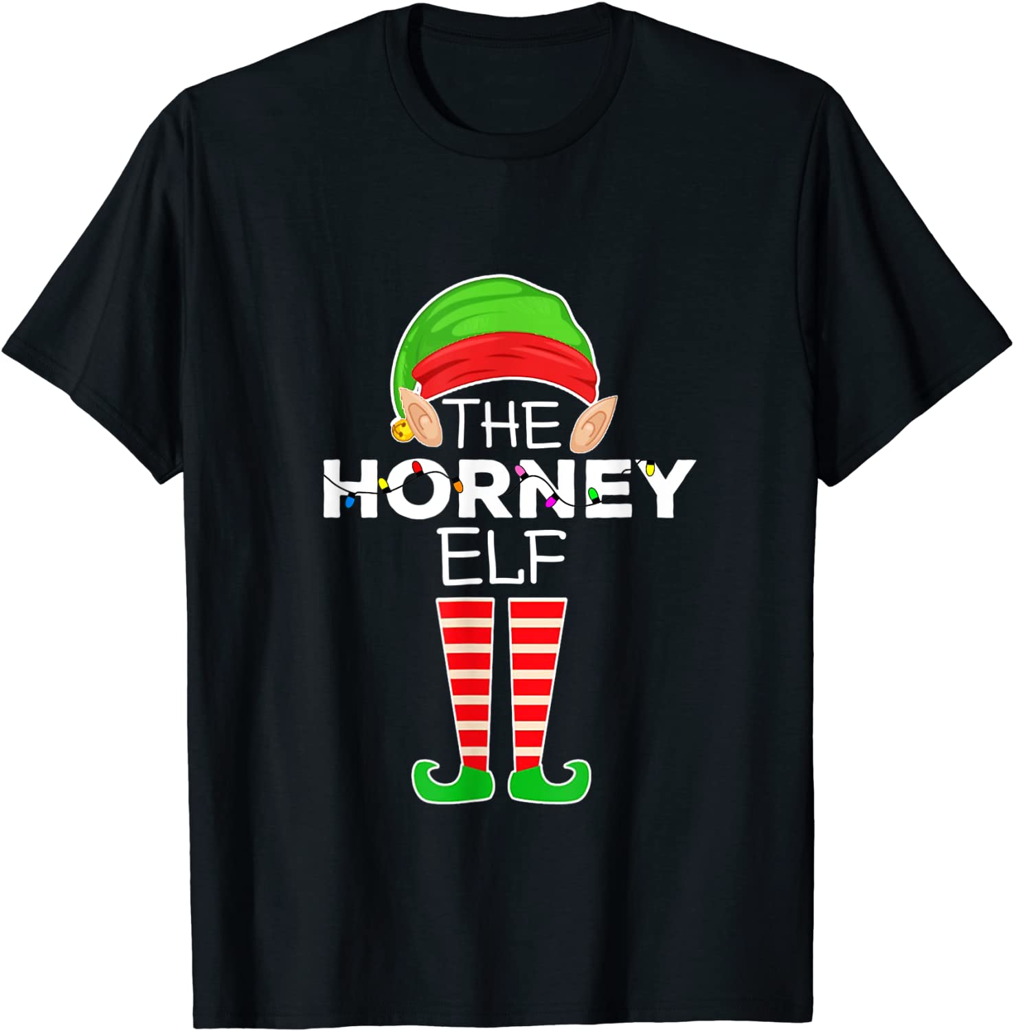 Price:$13.99 Horney Elf Group Matching Family Christmas pajama cute T-Shirt : Clothing, Shoes & Jewelry
