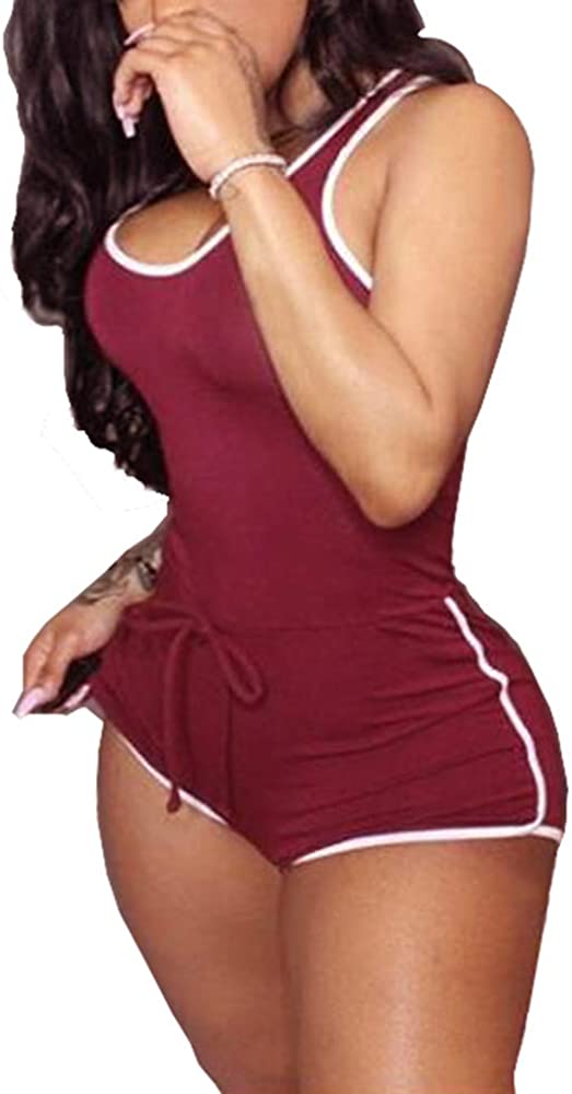 Price:$22.89 Women's Summer Tank Top Short Romper Sexy Short Bodycon Jumpsuit Clubwear : Clothing, Shoes & Jewelry