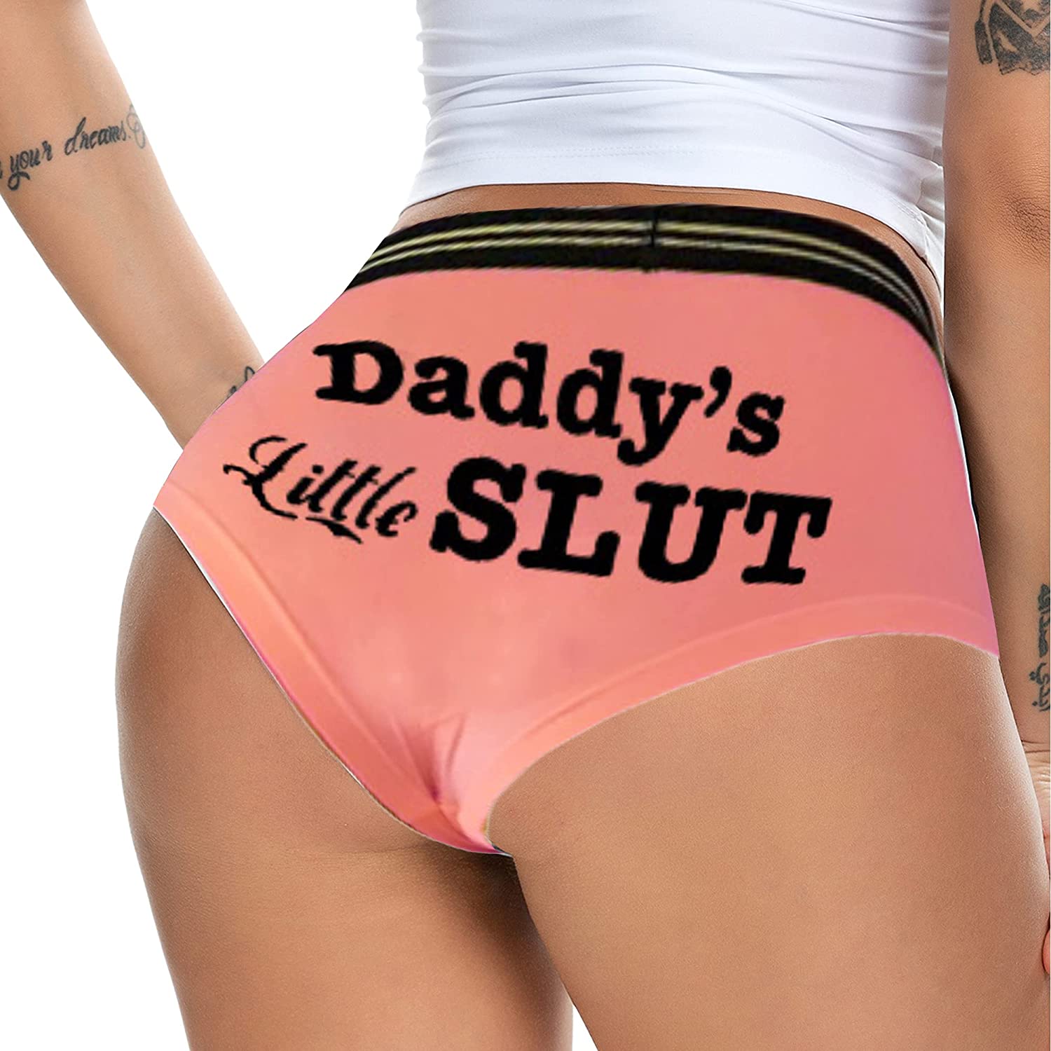 Price:$13.99 Regular & Plus Size Yoga Booty Shorts Sexy Printed Sports Hot Pants Briefs at Amazon Women’s Clothing store