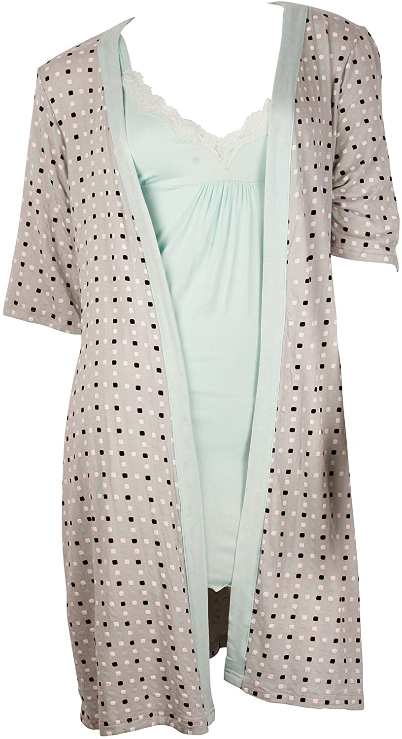 Price:$14.99 Robe and Cami Nightgown 2 Piece Set - Small to 3XL at Amazon Women’s Clothing store