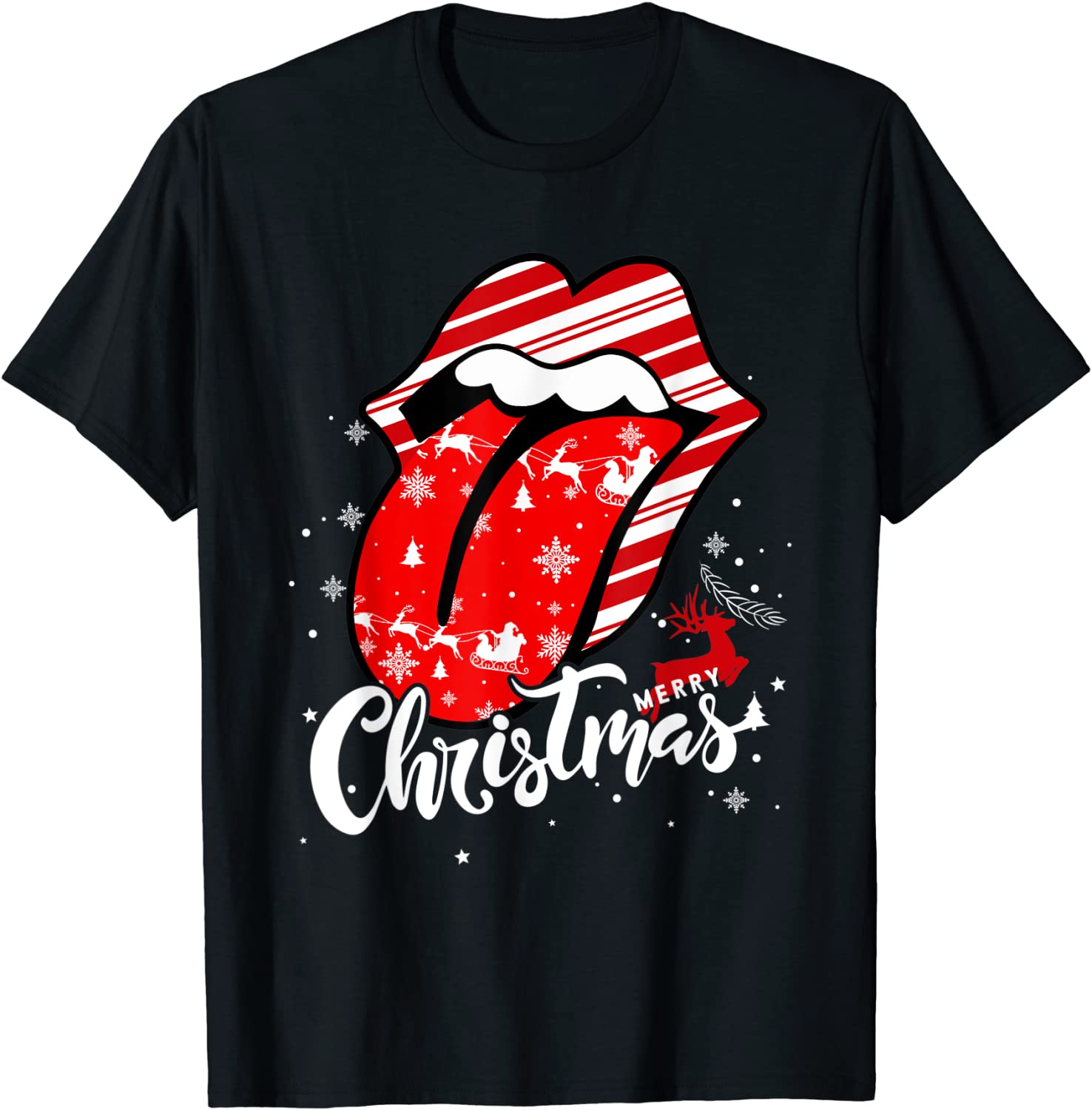 Price:$13.98 Sexy Lips Family Matching Christmas Pajamas Holiday T-Shirt : Clothing, Shoes & Jewelry