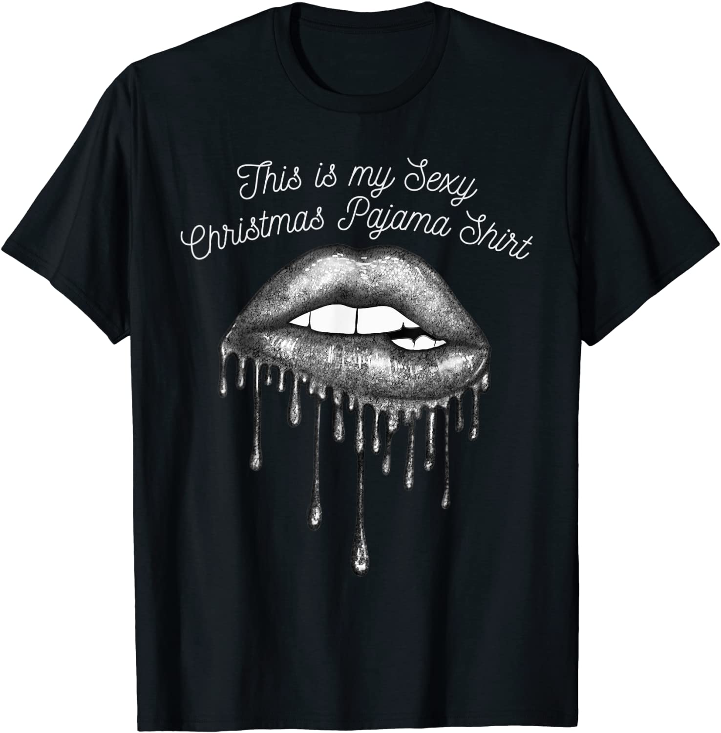 Price:$19.99 is My Sext Christmas Pajama Top T-Shirt : Clothing, Shoes & Jewelry