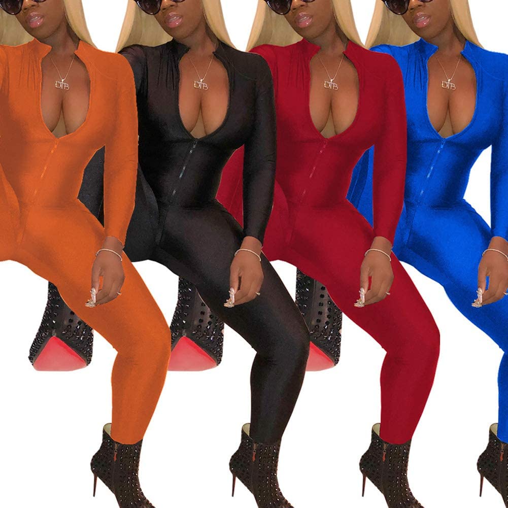 Price:$9.99 Sexy Shorts Jumpsuit V Neck Long Sleeve Bodycon Party Romper : Clothing, Shoes & Jewelry