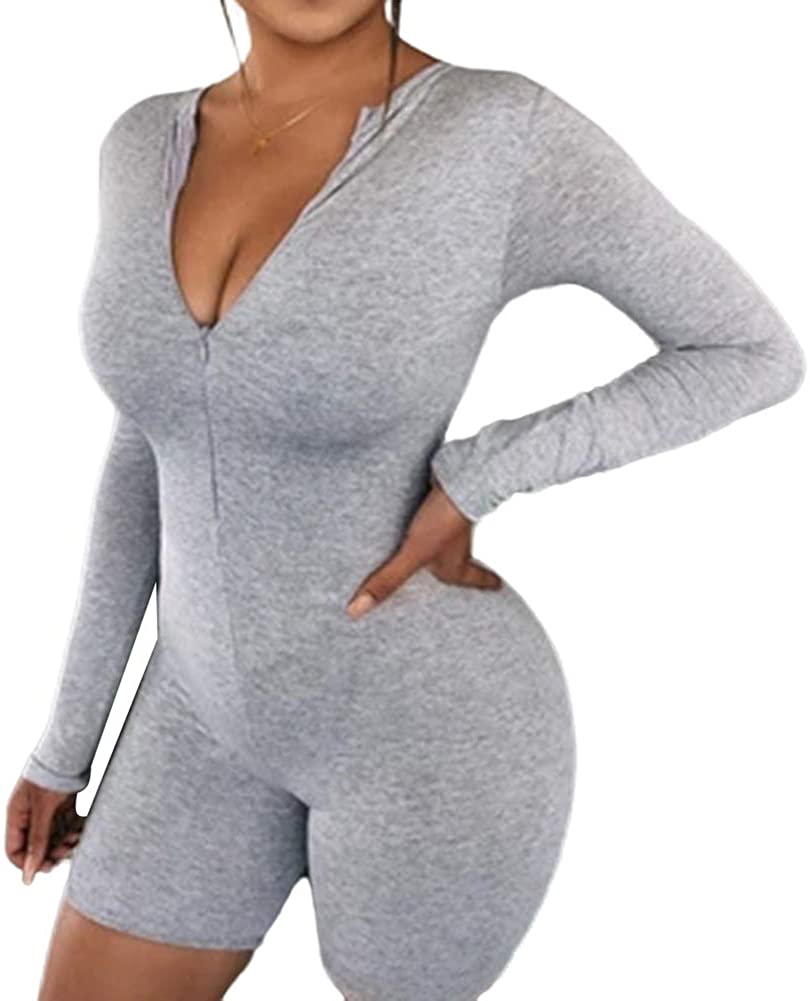 Price:$6.79 Women Sexy Sleeveless Bodycon Jumpsuit Fashion Solid Color Slim Fit Short Rompers : Clothing, Shoes & Jewelry