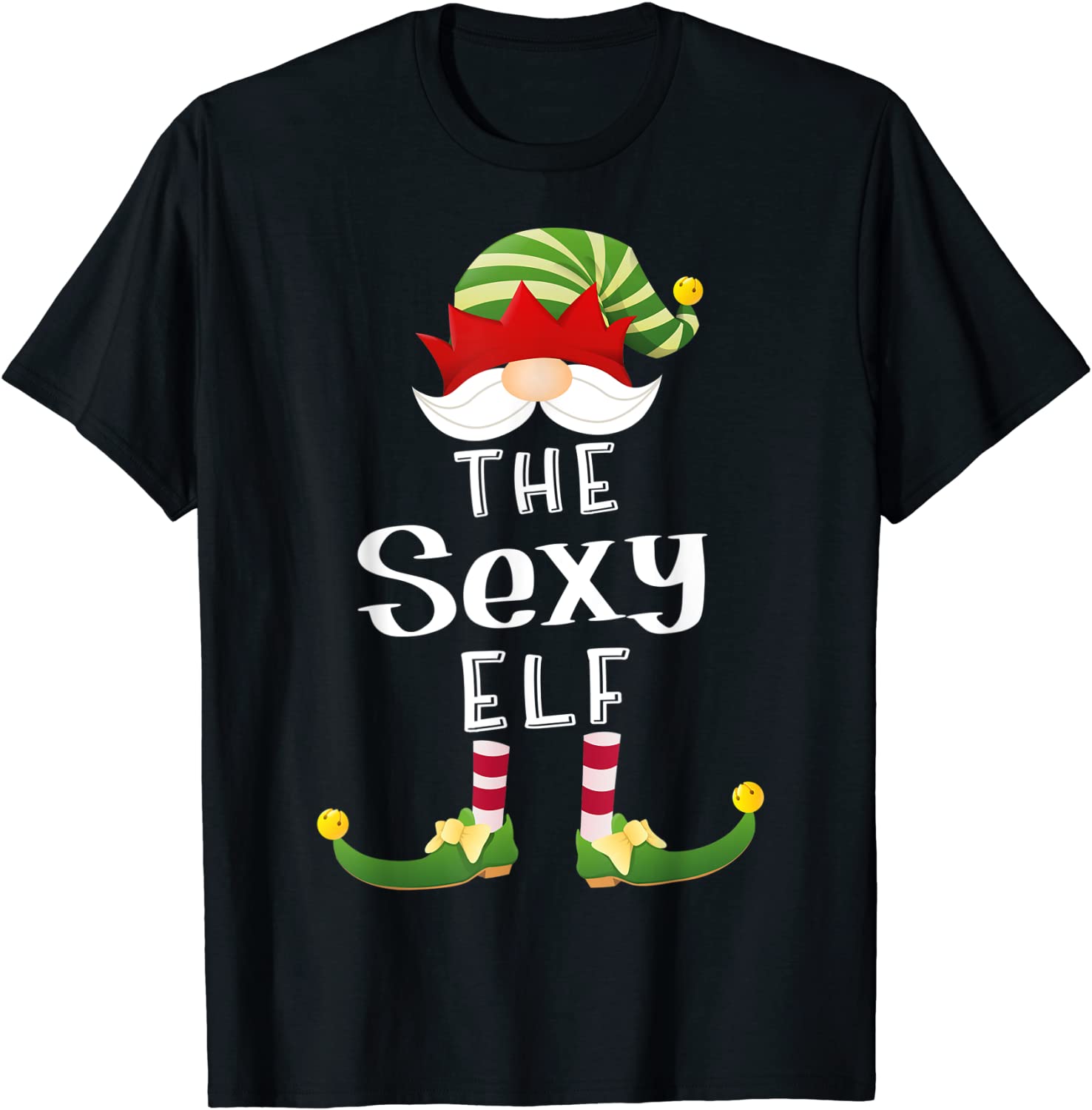 Price:$16.98 Elf Group Christmas Funny Pajama Party T-Shirt : Clothing, Shoes & Jewelry