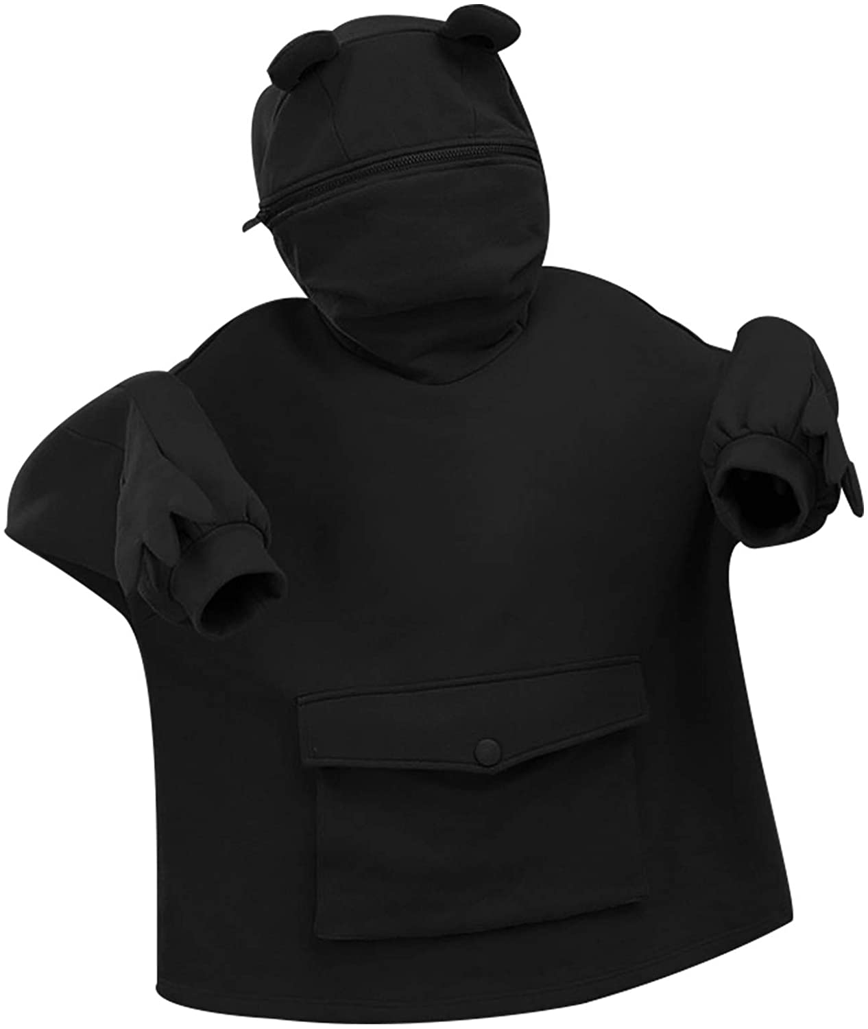 Price:$11.69 Sweatershirt Womens Cute Hoodie Pullover Zipper Sweater Zip up Hooded Girl Tops with Big Pocket : Sports & Outdoors