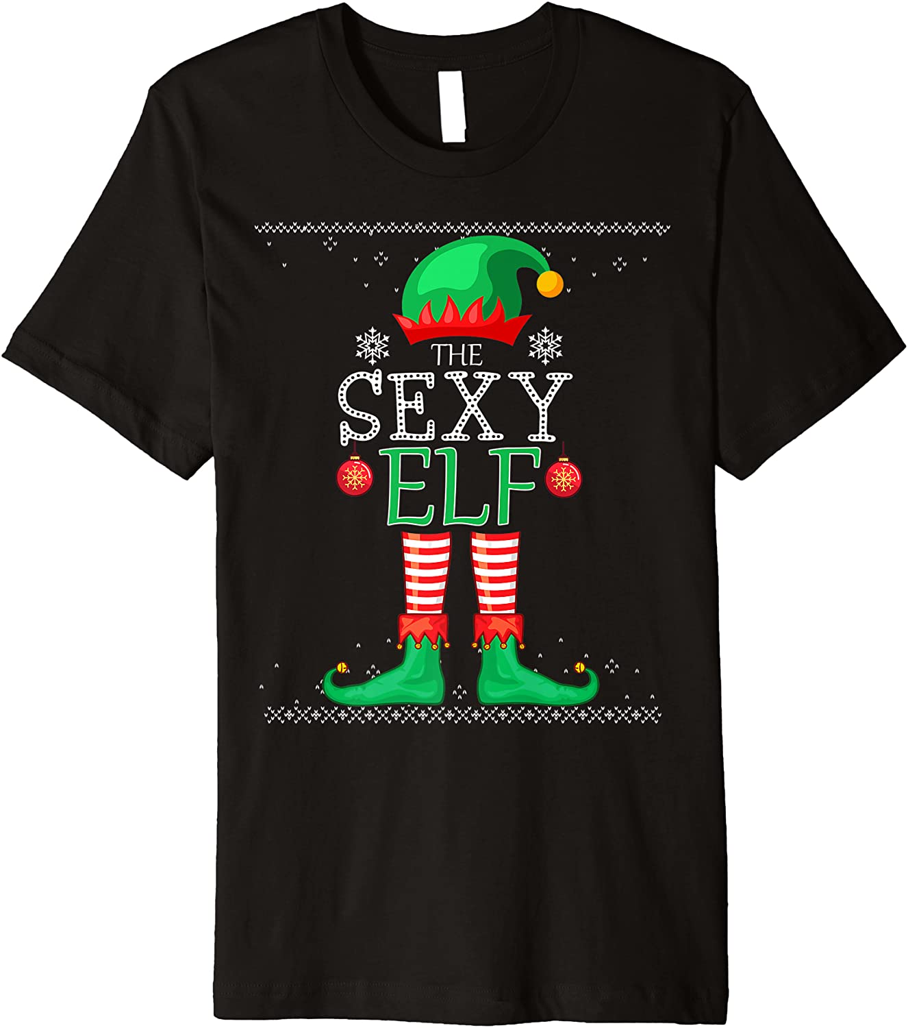 Price:$15.99 Elf Matching Family Group Christmas Party Pajama Premium T-Shirt : Clothing, Shoes & Jewelry
