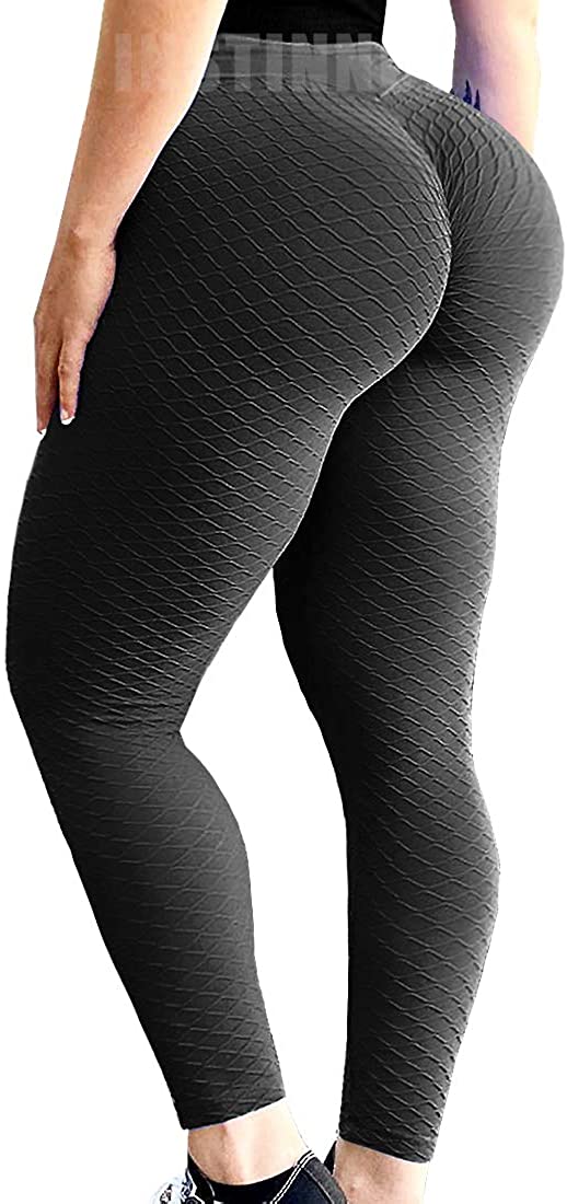 Price:$7.99 Womens Workout Leggings High Waist Anti Cellulite Scrunch Butt Lift Running Tights Yoga Pants at Amazon Women’s Clothing store