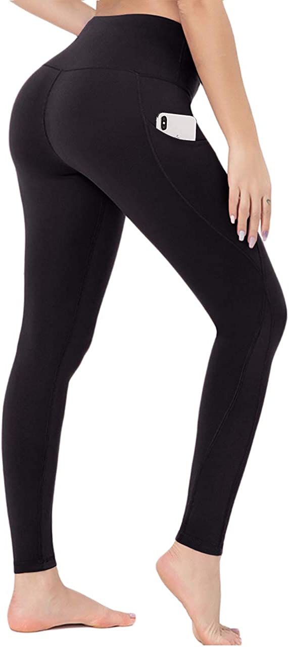 Price:$8.39 High Waisted Yoga Pants for Women - Soft Tummy Control Leggings with Pockets for Workout Running : Sports & Outdoors